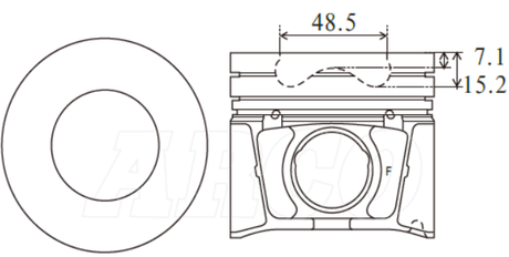 Mazda Wlat 16V Piston Set PO1095 STD - Austral | Universal Auto Spares