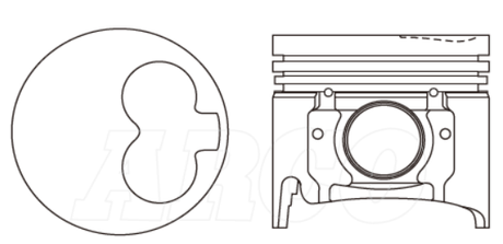 Mazda WL Piston Set PO1098 STD - Austral | Universal Auto Spares
