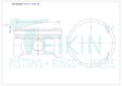 Nissan QR25DE Piston Set PO1116 020 - Austral | Universal Auto Spares