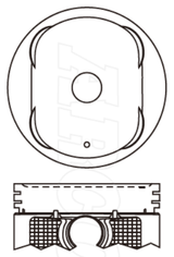 Nissan VQ40DE Piston Set PO1143 020 - Austral | Universal Auto Spares