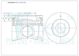 Nissan ZD30DDTI CR Piston Set PO1174 040 - Austral | Universal Auto Spares