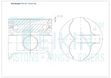 Nissan RD28TI Piston Set Alfin PO1187 020 - Austral | Universal Auto Spares