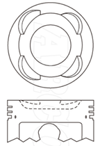 Dai Ejde Piston Set PO1198 020 - Austral | Universal Auto Spares