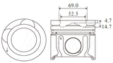 Hyundai D4CB Piston Set PO1221B STD - Austral | Universal Auto Spares