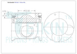 Hyundai D4CB Piston Set PO1221 STD - Austral | Universal Auto Spares
