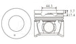 Hyundai D4EB 2.2L Piston Set PO1223 020 - Austral | Universal Auto Spares