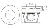Hyundai D4EB 2.2L Piston Set PO1223 020 - Austral | Universal Auto Spares