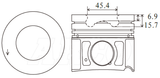 Hyundai D4HA Piston Set PO1226 020 - Austral | Universal Auto Spares