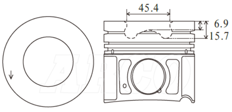 Hyundai D4HA Piston Set PO1226 STD - Austral | Universal Auto Spares