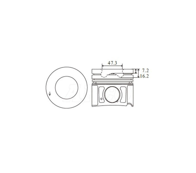 Hyundai D4HB Piston Set PO1227 STD - Austral | Universal Auto Spares
