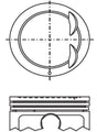 Hyundai G4FC Piston Set PO12303 STD - Austral | Universal Auto Spares