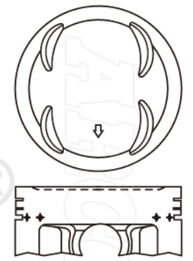 Honda B20B Piston Set PO1257 020 - Austral | Universal Auto Spares