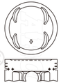 Honda B20B Piston Set PO1257 020 - Austral | Universal Auto Spares