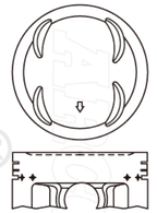 Honda B20B Piston Set PO1257 STD - Austral | Universal Auto Spares