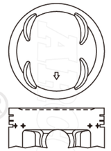 Honda B20B Piston Set PO1257 STD - Austral | Universal Auto Spares