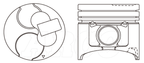 Mitsubishi 4M40T Piston Set Alfin PO1291 040 - Austral | Universal Auto Spares