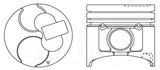 Mitsubishi 4M40T Piston Set Alfin PO1291 STD - Austral | Universal Auto Spares