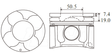 Mitsubishi 4M41T Piston Set PO1293B 040 - Austral | Universal Auto Spares