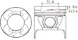 Isuzu 4JX1T Piston Set PO1306 020 - Austral | Universal Auto Spares