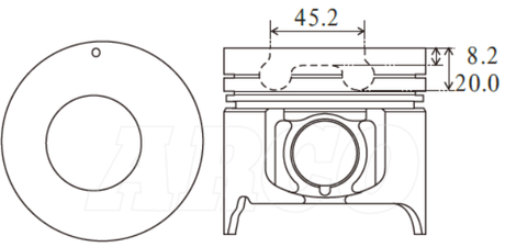 Isuzu 4JH1T Piston Set PO1307 STD - Austral | Universal Auto Spares