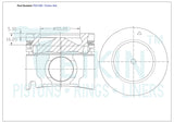 Isuzu 4JJ1TC Piston Set PO1308 STD - Austral | Universal Auto Spares