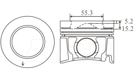 Isuzu 4JJ1 Tcx Piston Set PO1309B 020 - Austral | Universal Auto Spares