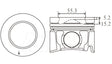 Isuzu 4JJ1 Tcx Piston Set PO1309B STD - Austral | Universal Auto Spares