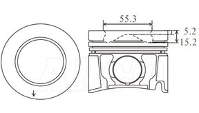 Isuzu 4JJ1 Tcx Piston Set PO1309B STD - Austral | Universal Auto Spares