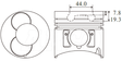 Isuzu 4JB1T Late Piston Set Alfin PO1311TLA STD - Austral | Universal Auto Spares