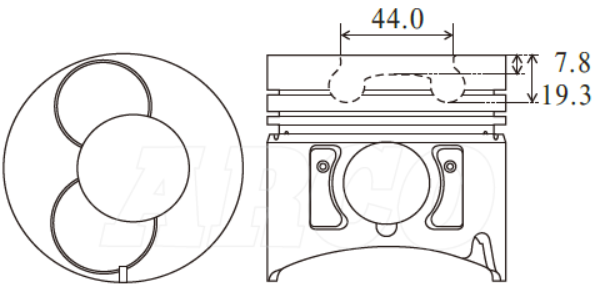 Isuzu 4JB1T Late Piston Set Alfin PO1311TLA STD - Austral | Universal Auto Spares