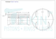 Subaru EJ25 SOHC Piston Set PO1354 STD - Austral | Universal Auto Spares