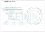 Suzuki G16B SOHC 16V Piston Set PO135A 040 - Austral | Universal Auto Spares