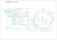 Suzuki G16A 8V Piston Set PO135 020 - Austral | Universal Auto Spares