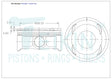 Subaru EJ255 Turbo Piston Set PO1363 020 - Austral | Universal Auto Spares