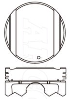 Kia K5 Carnival V6 Piston Set PO1740 STD - Austral | Universal Auto Spares