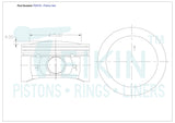 Chrysler 5.7L V8 Ezb Piston Set PO570 030 - Austral | Universal Auto Spares