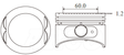 Ford Nsj Transit Piston Set PO6020 020 - Austral | Universal Auto Spares