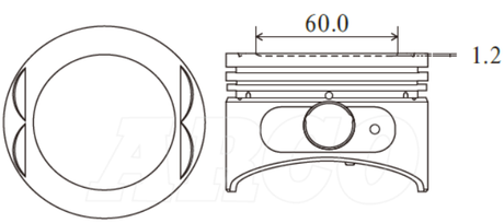 Ford Nsj Transit Piston Set PO6020 020 - Austral | Universal Auto Spares