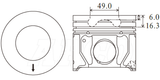Ford H9FA Transit Piston Set 101KW PO6053 020 - Austral | Universal Auto Spares
