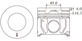 Ford H9FA Transit Piston Set 101KW PO6053 020 - Austral | Universal Auto Spares