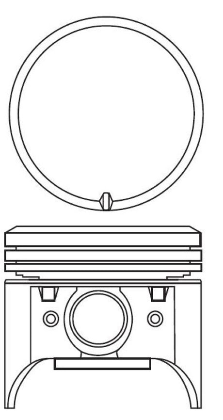 Chrysler 265 Piston Set PO655 040 - Austral | Universal Auto Spares