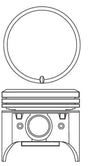 Chrysler 265 Piston Set PO655 STD - Austral | Universal Auto Spares