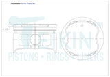 Toyota 5VZFE Piston Set PO795 020 - Austral | Universal Auto Spares
