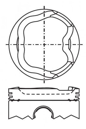 Toyota 2TRFE Piston Set PO980 STD - Austral | Universal Auto Spares