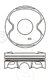 Toyota 1GRFE Piston Set PO984 STD - Austral | Universal Auto Spares