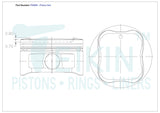Toyota 1GRFE Piston Set PO985 STD - Austral | Universal Auto Spares