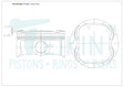Toyota 2GRFE Piston Set PO986 040 - Austral | Universal Auto Spares