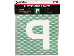 Green P Plates (Pair) Electrostatic - AUTOKING