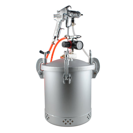 Pressure Tank Pot With Spray Gun Gauge Hose House DIY Painting Air Tools 10Litre - Machter