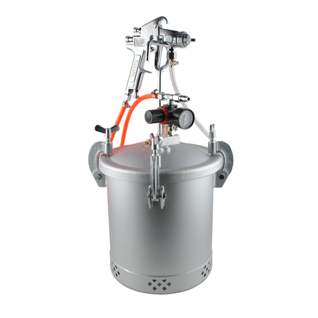 Pressure Tank Pot With Spray Gun Gauge Hose House DIY Painting Air Tools 10Litre - Machter